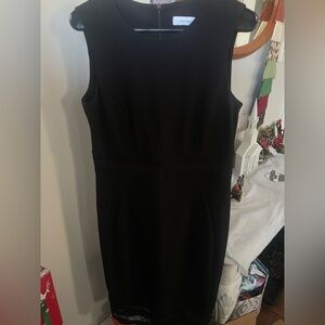 Calvin Klein Black Midi Dress Size 10